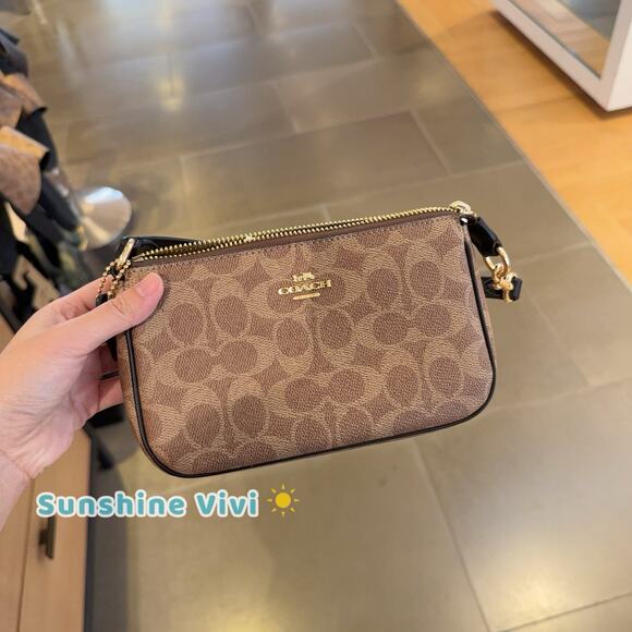 NWT Coach Nolita 19 Signature Canvas CW426, Gold/Tan/Black - Picture 1 of 7